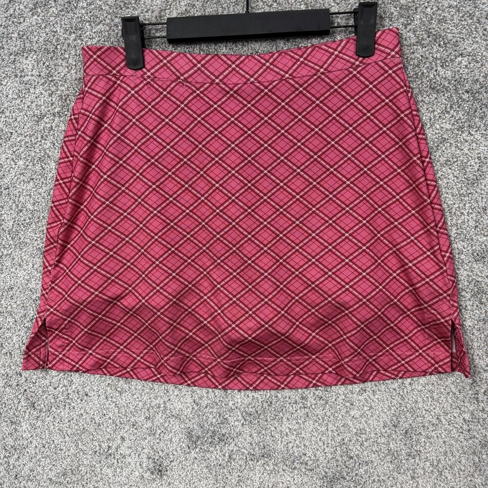 Adidas Climacool Pink Plaid Golf Skort Size 6 Barbiecore Gorpcore Activewear
